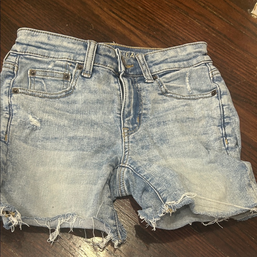 American Eagle Light Blue Denim Shorts